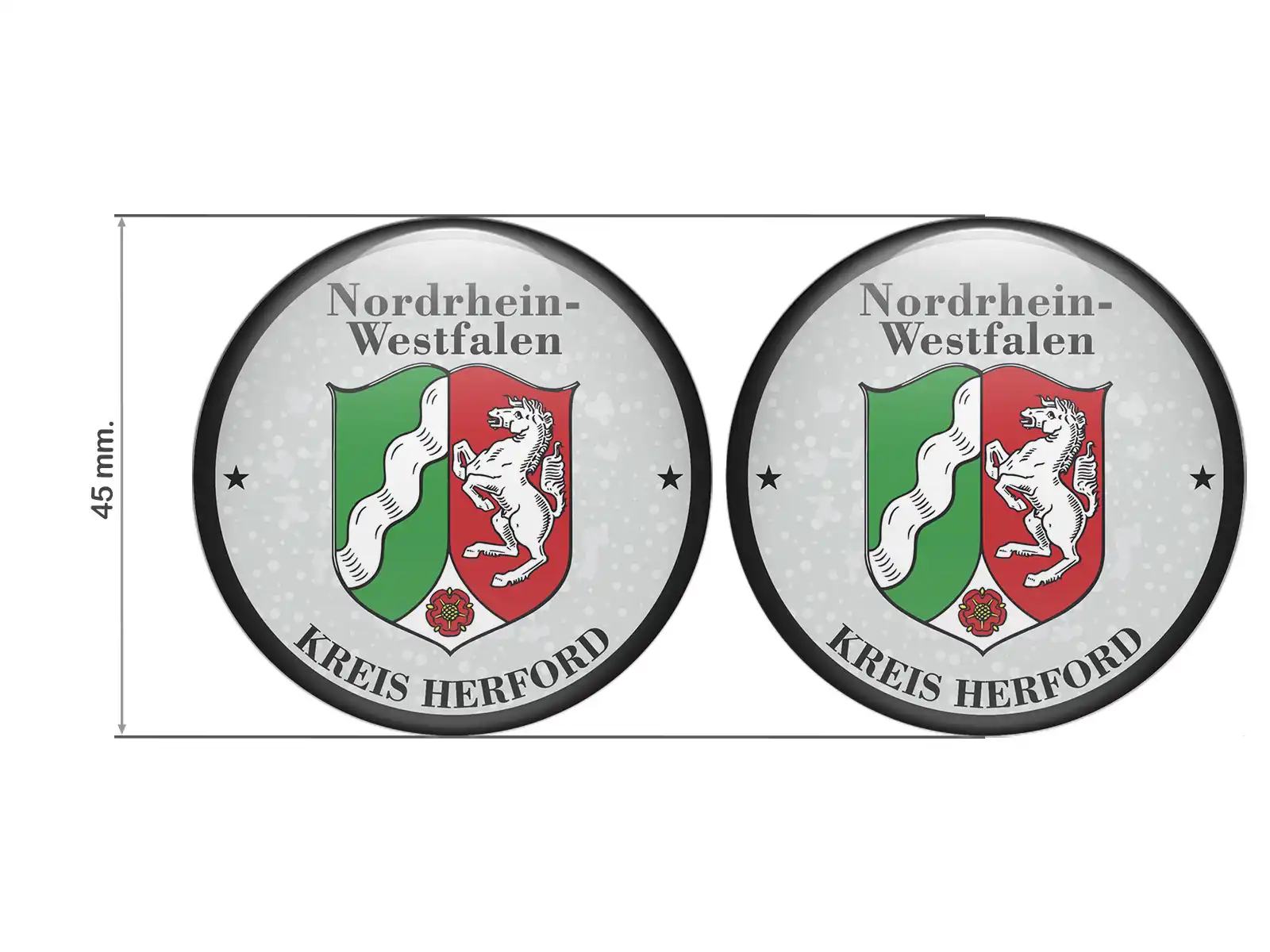 Aufkleber TUV Nordhein Westfalen Kreis Herford Nummernschild plakette